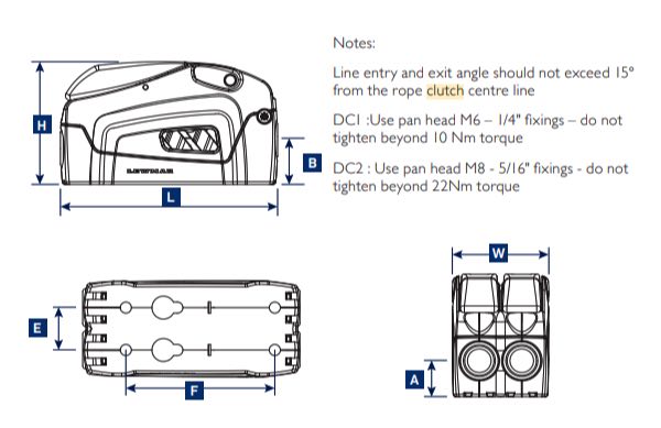 Lewmar Rope Clutch - Specification .jpg