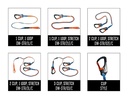 Spinlock 1 Clip & 1 Link Elasticated Performance Safety Line