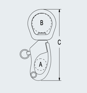 Ronstan Snap Shackle Large Bale 73mm