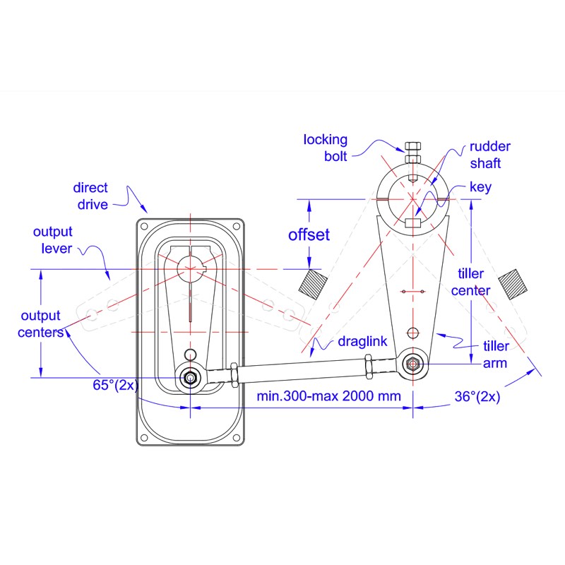 Jefa Steering Autopilot Drive - Direct, 150 KgM