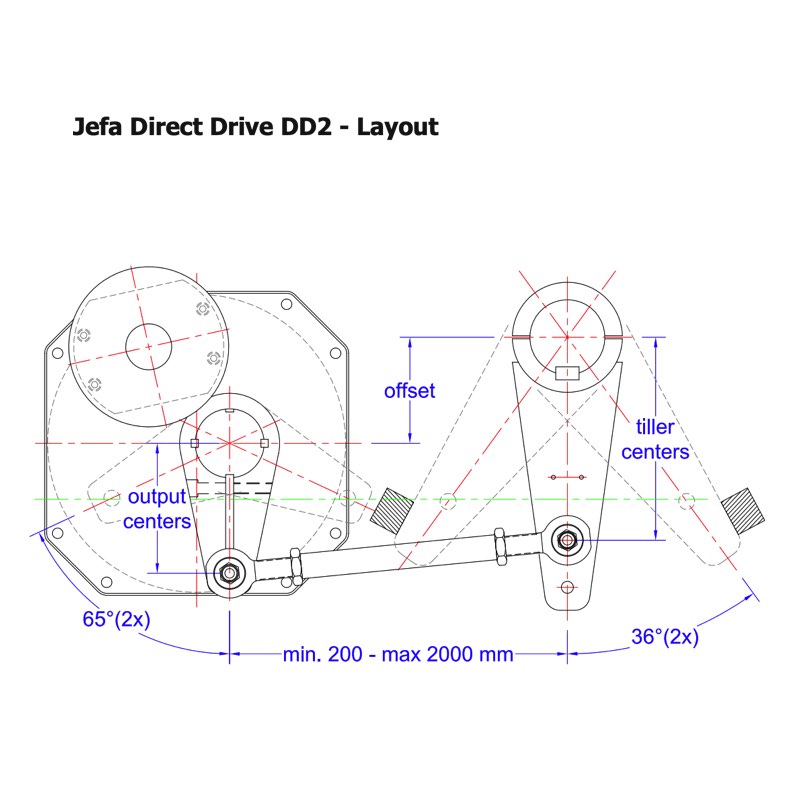 Jefa Steering Autopilot Direct Drive - DD2, 375 KgM