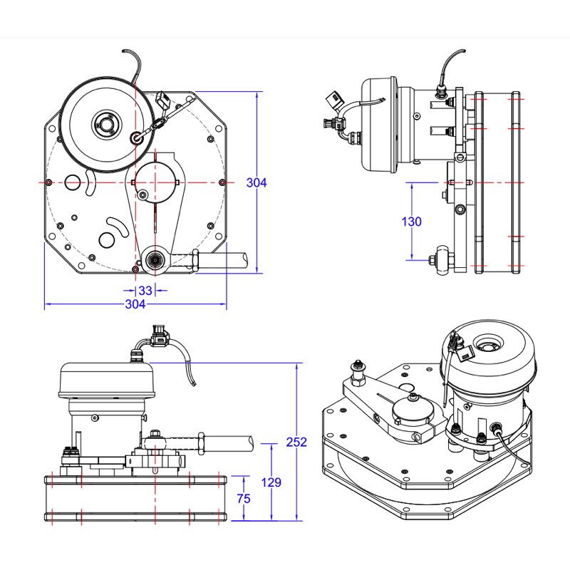 Jefa Steering Autopilot Direct Drive - DD2, 375 KgM