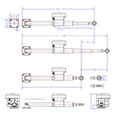 Jefa Steering Autopilot Linear Drive - LD100, 100 KgM