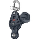 Ronstan S60 Coreblock™ Single, 30mm fiddle, cleat and snap shackle