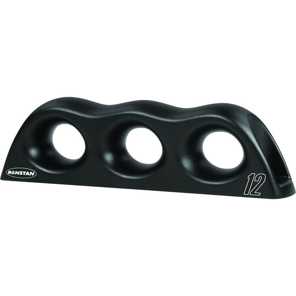 Ronstan RopeGlide Fairlead Triple, Black 12mm