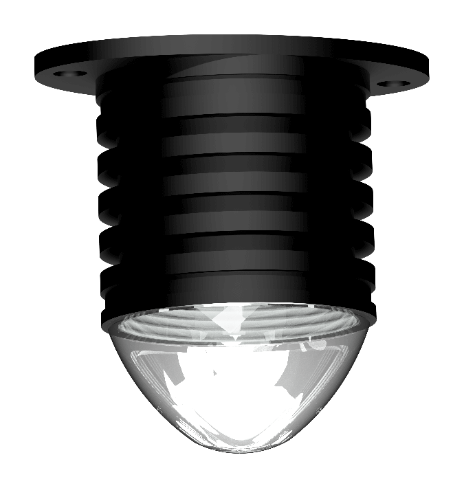 Lopolight 6W  Spreader/deck light 6°,surface mnt, dimmable, black