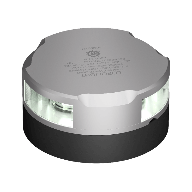 Lopolight 2nm 360° White, silver anodized