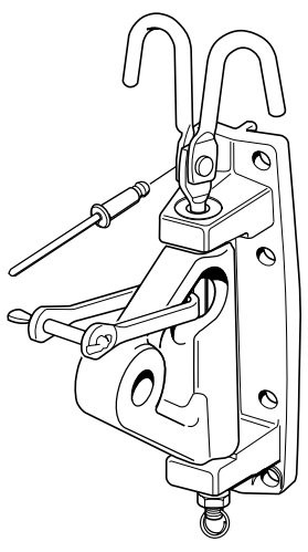 Seldén mast fitting for profile B120, 111/75, 128/90 - for conventional reefing with hooks