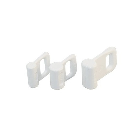 Allen Brothers mast sliders - slug slides, nylon white 14mm 10 pieces