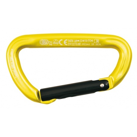 Kong Aluminum Carabiner TRAPPER STRAIGHT GATE Asymmetric Mixed