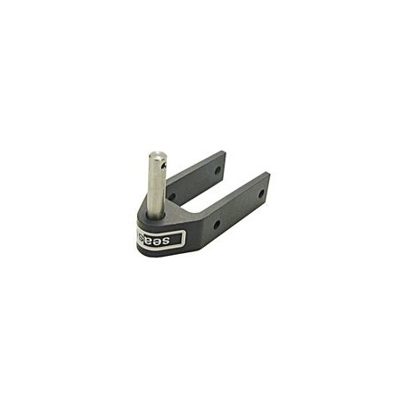 Seasure rudder gudgeons and pintles - Aluminium 8mm x 32 mm x 26 mm