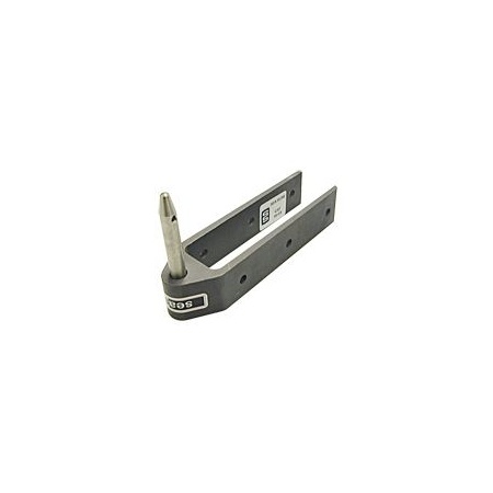 Seasure rudder gudgeons and pintles - Aluminium 10mm black