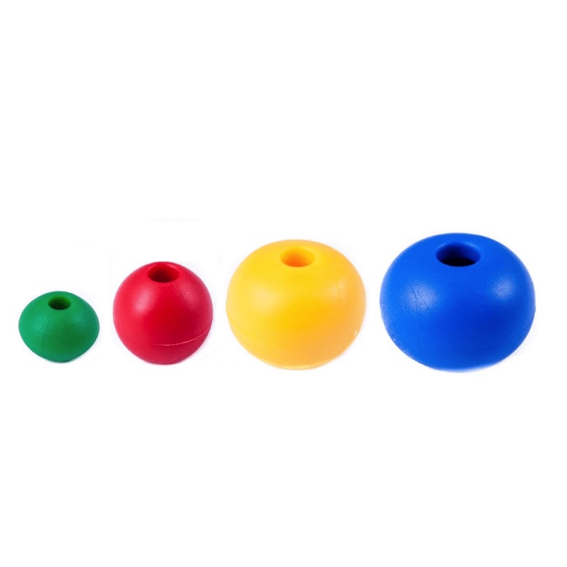 Seasure Ball Stoppers 6 mm, red Nylon 100 Pieces