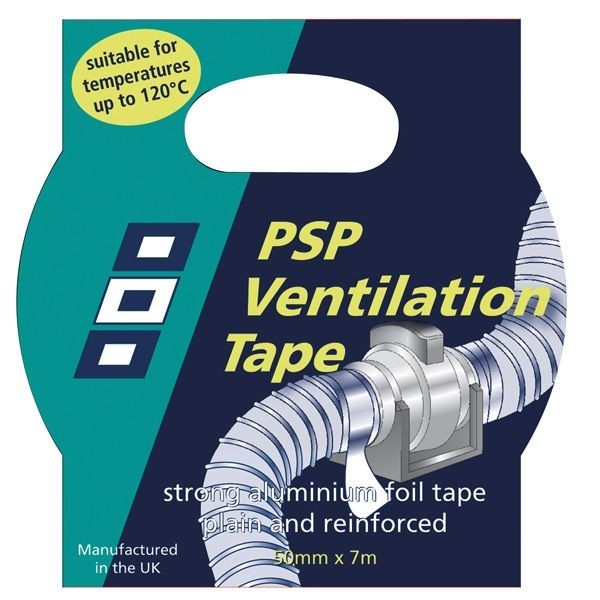 PSP Aluminum tape for warm air hose W=50mm L=7m