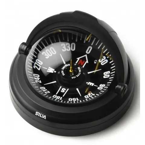 Silva Compass 125FTC Pacific Black with Compensator, Southern Hemisphere