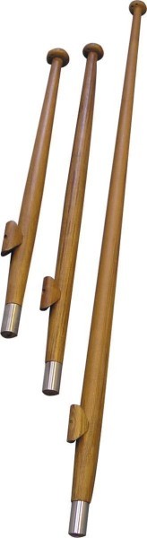 1852 Teak flagpole L=75cm