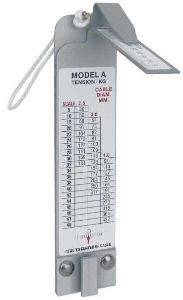 Loos Spannungsmesser für Drahtseile 2.5 - 4mm