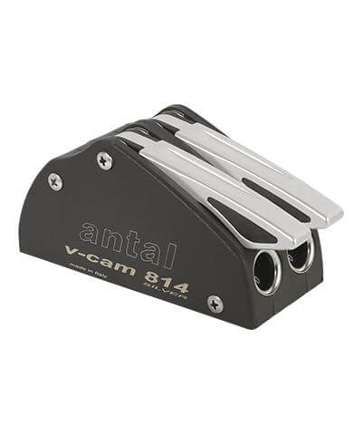 Antal V-Cam 814 Rope Clutch - Double, Silver, 8-10mm