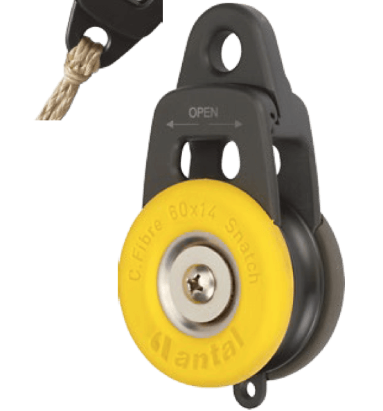 Antal Snatch Block Ø60 with 4mm Loop