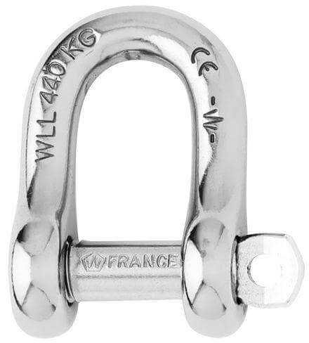 Wichard Captive pin D shackle - Dia 4 mm