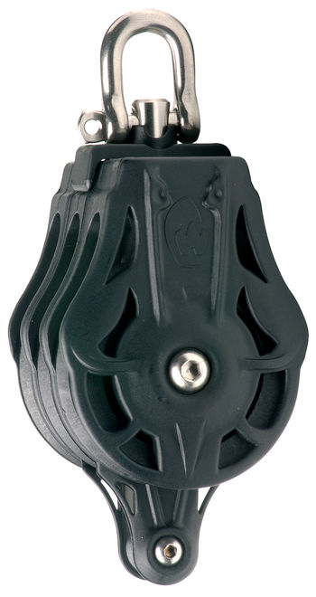 Wichard Triple ball bearing block - Sheave 45 - Swivel head with becket