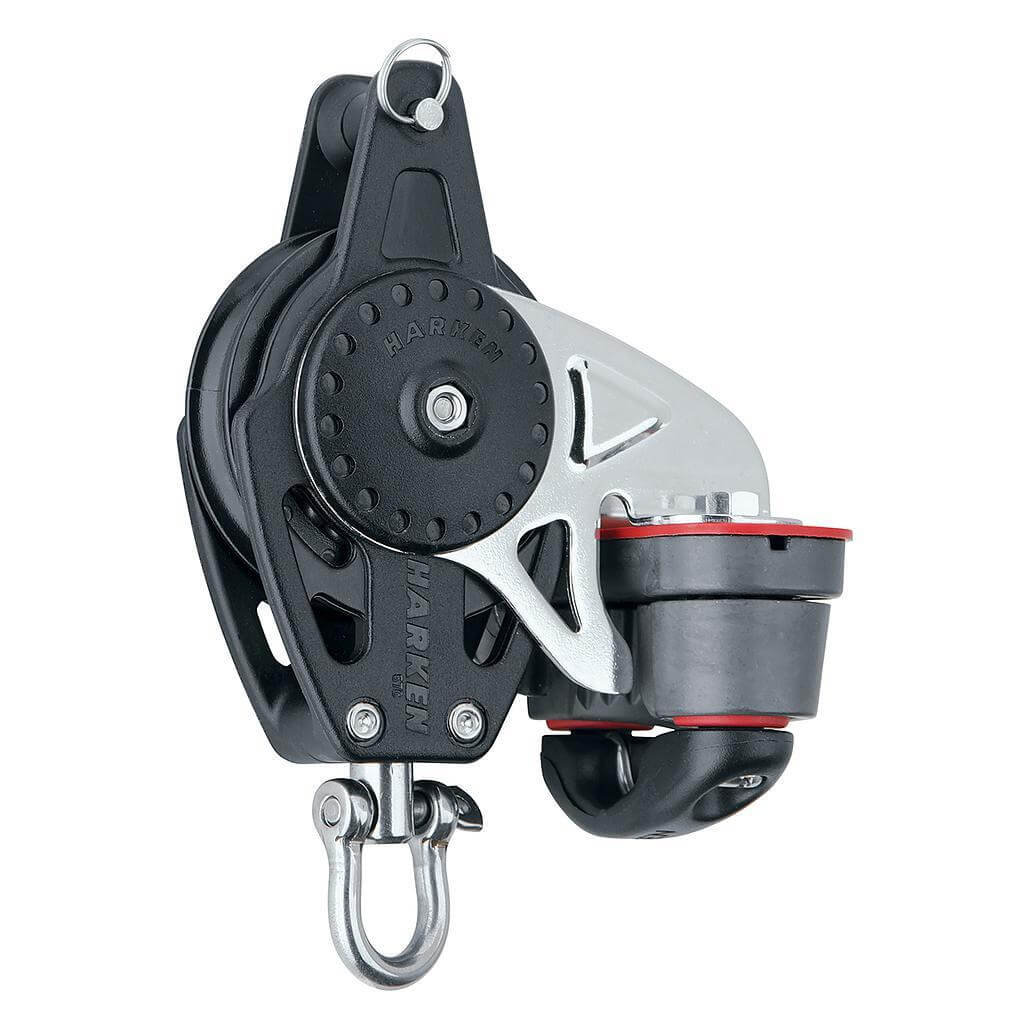 Harken 57mm Carbo Block w/Cam Cleat and Becket