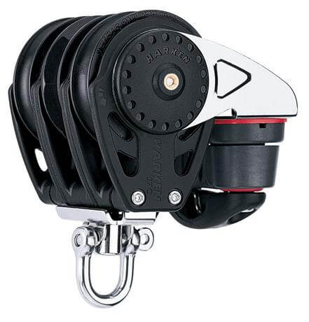 Harken 57mm Carbo Block - Ratch'c®, Triple, Swivel + Cam Cleat