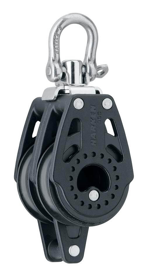 Harken 40mm Carbo Double Swivel Block w/Becket