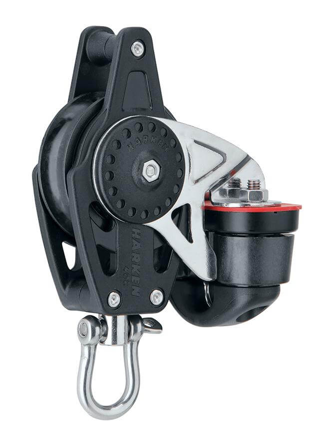 Harken 40mm Carbo Block w/Cam Cleat and Becket