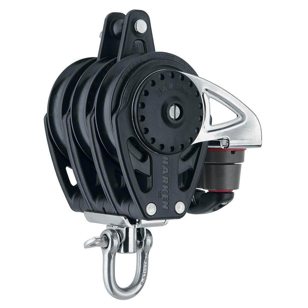 Harken 75mm Triple Carbo Block w/Cam & Becket