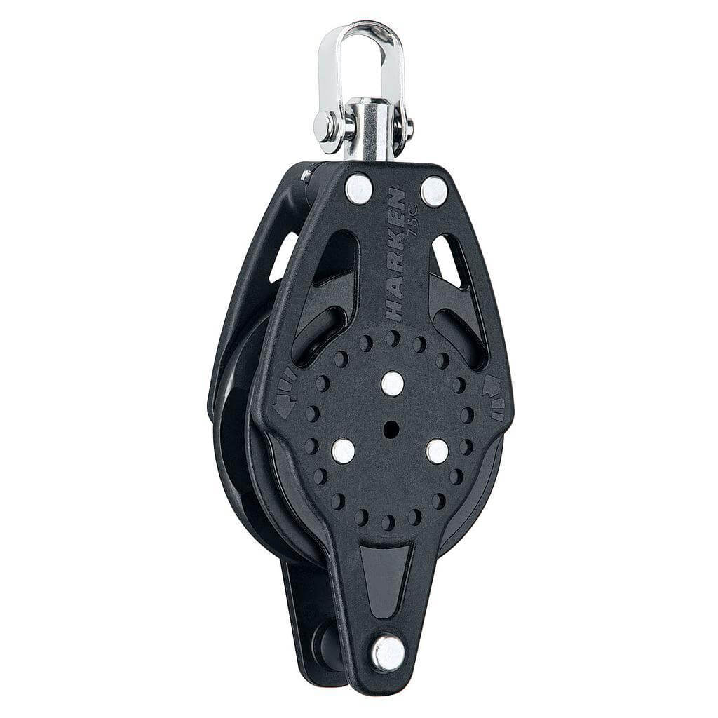 Harken 75mm Carbo Ratchamatic Block w/Becket