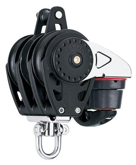 Harken 75mm Triple Carbo Ratchamatic Block w/Cam & Becket