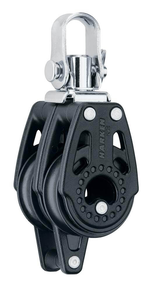 Harken 29mm Double Swivel Carbo Block w/Becket