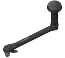 Karver Winch Handle - 254mm, Locking, Single/Palm, Carbon