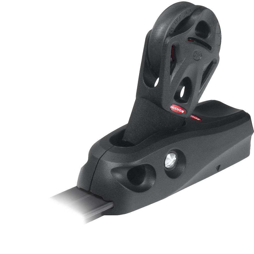 Ronstan S25 T-Track Composite Slide, S40 BB Orbit Block™ Swivel