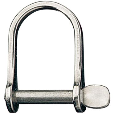 Ronstan Shackle, Wide Dee, Pin 3/16”, L:28mm, W:21mm