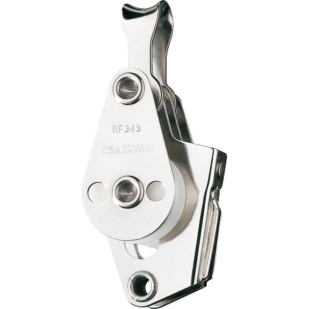 Ronstan S25 AP Triple Block - becket, V-jam cleat, loop head