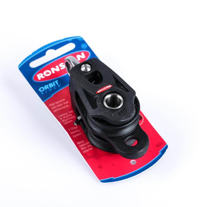 Ronstan Series 30 Ball Bearing Orbit Block™ - Double, becket, non-swivel shackle head