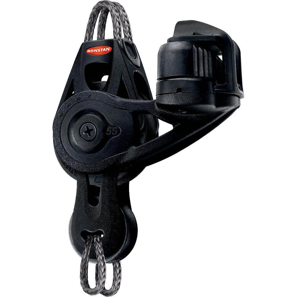 Ronstan Series 55 Ball Bearing Orbit Block™ - becket, fiddle, adjustable cleat, Dyneema® link head