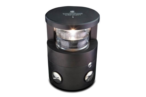 [LL-300-038-B] Lopolight 225° Masthead, double light, CD/CS alu base, black