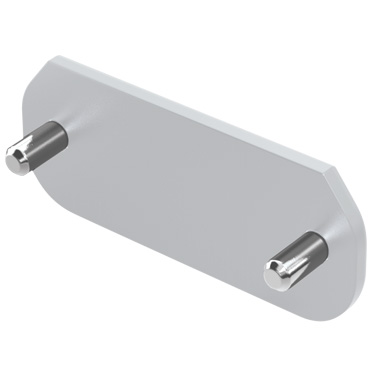 [R-RC13081PS] Ronstan S30 Cover Plate, Silver, incl.Screws for RC13081S