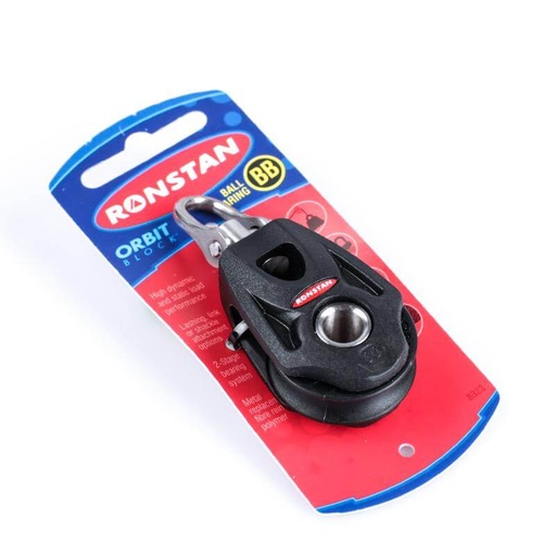 [R-RF35100] Ronstan S30 BB Orbitblock™ - becket hub, swivel shackle head