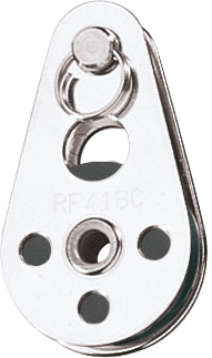 [R-RF418C] Ronstan Wire Block 1” Nylatron Sheave Clevis Pin Head