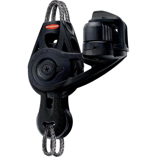 [R-RF55531] Ronstan Series 55 Ball Bearing Orbit Block™ - becket, fiddle, adjustable cleat, Dyneema® link head