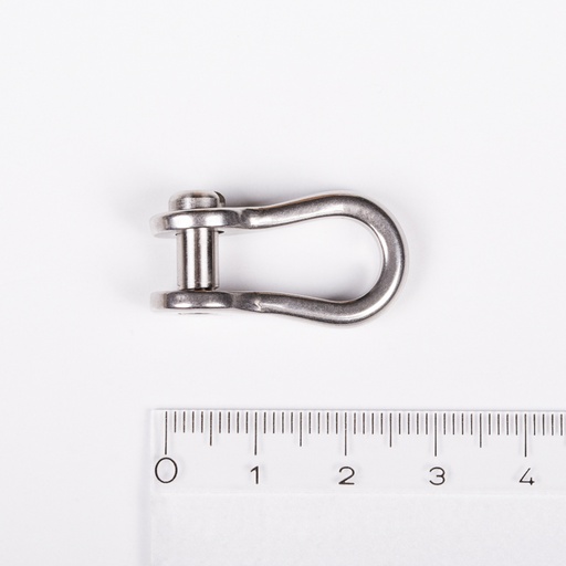 [R-RF614] Ronstan Shackle, Narrow, Slotted Pin 3/16”, L:19mm, W:8mm