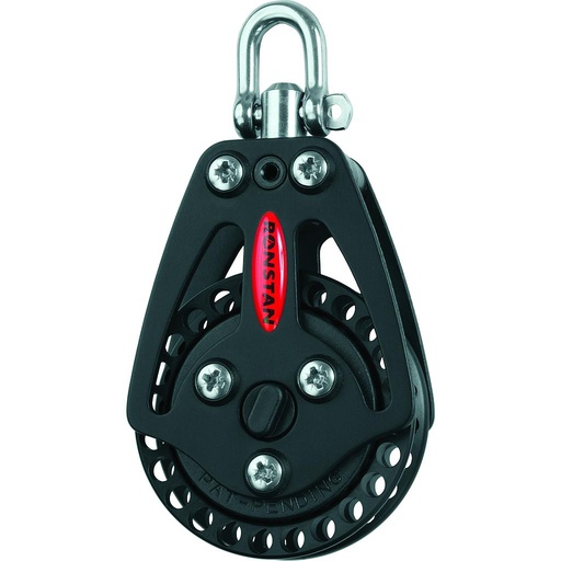 [R-RF62100] Ronstan S60 BB Ultimate Ratchet Block - manual, swivel shackle head