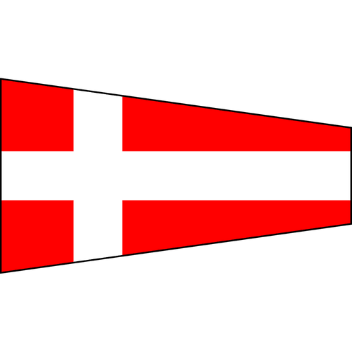 [RL-KAS-04] Signal flag "4" 20x65cm