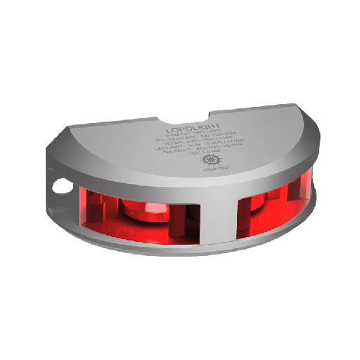 [LL-200-016G2] Lopolight 2nm 180° Red, silver anodized