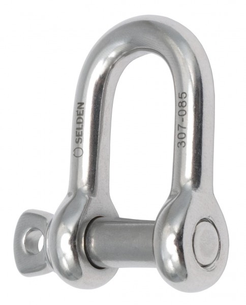 [SE-307-085R] Seldén shackle straight for  blocks and Furlex furling systems - Ø8/10mm