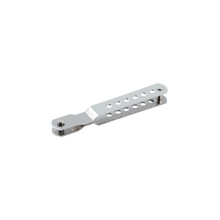 [AB-A4272-10] Allen Brothers Shroud Adjuster made of Stainless Steel 78x18mm Ø=5mm Number of Holes: 17, 10 pieces